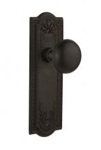 Nostalgic Warehouse 707503 - Nostalgic Warehouse Meadows Plate Double Dummy New York Door Knob in Oil-Rubbed Bronze