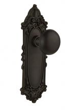 Nostalgic Warehouse 707545 - Nostalgic Warehouse Victorian Plate Double Dummy New York Door Knob in Oil-Rubbed Bronze