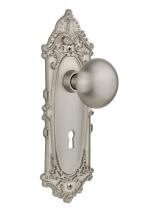 Nostalgic Warehouse 707829 - Nostalgic Warehouse Victorian Plate Interior Mortise New York Door Knob in Satin Nickel