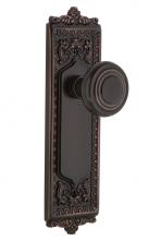 Nostalgic Warehouse 708023 - Nostalgic Warehouse Egg & Dart Plate Double Dummy Deco Door Knob in Timeless Bronze