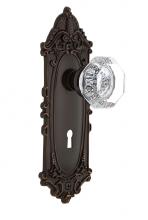 Nostalgic Warehouse 708231 - Nostalgic Warehouse Victorian Plate Interior Mortise Waldorf Door Knob in Timeless Bronze