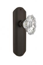 Nostalgic Warehouse 708741 - Nostalgic Warehouse Deco Plate Passage Chateau Door Knob in Oil-Rubbed Bronze