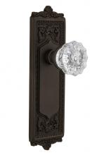 Nostalgic Warehouse 708893 - Nostalgic Warehouse Egg & Dart Plate Passage Crystal Glass Door Knob in Oil-Rubbed Bronze