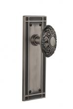 Nostalgic Warehouse 709292 - Nostalgic Warehouse Mission Plate Passage Victorian Door Knob in Antique Pewter