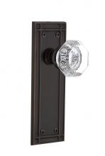 Nostalgic Warehouse 709300 - Nostalgic Warehouse Mission Plate Passage Waldorf Door Knob in Timeless Bronze