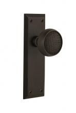 Nostalgic Warehouse 709332 - Nostalgic Warehouse New York Plate Passage Craftsman Door Knob in Oil-Rubbed Bronze