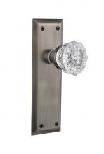 Nostalgic Warehouse 709336 - Nostalgic Warehouse New York Plate Passage Crystal Glass Door Knob in Antique Pewter