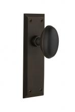 Nostalgic Warehouse 709361 - Nostalgic Warehouse New York Plate Passage Homestead Door Knob in Oil-Rubbed Bronze