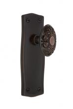 Nostalgic Warehouse 709574 - Nostalgic Warehouse Prairie Plate Passage Victorian Door Knob in Timeless Bronze