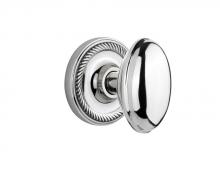 Nostalgic Warehouse 709646 - Nostalgic Warehouse Rope Rosette Passage Homestead Door Knob in Bright Chrome