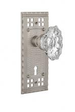 Nostalgic Warehouse 710044 - Nostalgic Warehouse Craftsman Plate with Keyhole Passage Chateau Door Knob in Satin Nickel