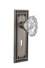Nostalgic Warehouse 711471 - Nostalgic Warehouse Mission Plate with Keyhole Passage Chateau Door Knob in Antique Pewter