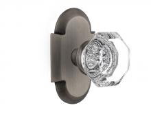 Nostalgic Warehouse 713061 - Nostalgic Warehouse Cottage Plate Single Dummy Waldorf Door Knob in Antique Pewter