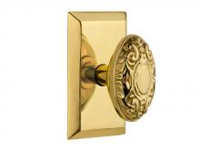 Nostalgic Warehouse 713273 - Nostalgic Warehouse Studio Plate Passage Victorian Door Knob in Polished Brass