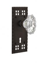 Nostalgic Warehouse 713712 - Nostalgic Warehouse Craftsman Plate with Keyhole Passage Chateau Door Knob in Oil-Rubbed Bronze