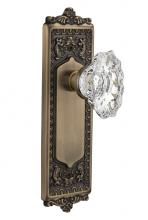 Nostalgic Warehouse 713727 - Nostalgic Warehouse Egg & Dart Plate Single Dummy Chateau Door Knob in Antique Brass