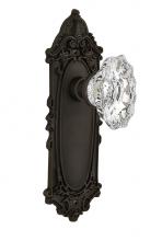 Nostalgic Warehouse 713761 - Nostalgic Warehouse Victorian Plate Single Dummy Chateau Door Knob in Oil-Rubbed Bronze