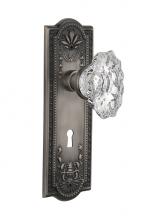 Nostalgic Warehouse 713782 - Nostalgic Warehouse Meadows Plate with Keyhole Single Dummy Chateau Door Knob in Antique Pewter