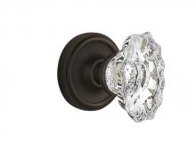 Nostalgic Warehouse 714014 - Nostalgic Warehouse Classic Rosette Interior Mortise Chateau Door Knob in Oil-Rubbed Bronze