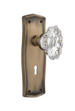 Nostalgic Warehouse 714039 - Nostalgic Warehouse Prairie Plate Interior Mortise Chateau Door Knob in Antique Brass