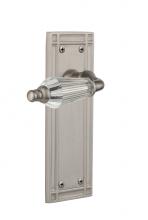 Nostalgic Warehouse 714119 - Nostalgic Warehouse Mission Plate Passage Parlor Lever in Satin Nickel