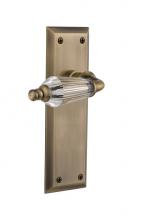 Nostalgic Warehouse 714189 - Nostalgic Warehouse New York Plate Single Dummy Parlor Lever in Antique Brass