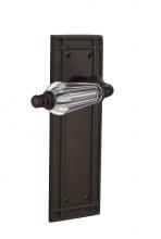 Nostalgic Warehouse 714217 - Nostalgic Warehouse Mission Plate Single Dummy Parlor Lever in Oil-Rubbed Bronze