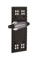 Nostalgic Warehouse 714320 - Nostalgic Warehouse Craftsman Plate Double Dummy Parlor Lever in Oil-Rubbed Bronze