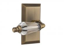 Nostalgic Warehouse 714401 - Nostalgic Warehouse Studio Plate Privacy Parlor Lever in Antique Brass