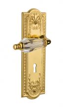 Nostalgic Warehouse 714479 - Nostalgic Warehouse Meadows Plate Interior Mortise Parlor Lever in Polished Brass