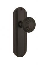 Nostalgic Warehouse 714839 - Nostalgic Warehouse Deco Plate Privacy Deco Door Knob in Oil-Rubbed Bronze