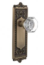 Nostalgic Warehouse 715062 - Nostalgic Warehouse Egg & Dart Plate Privacy Waldorf Door Knob in Antique Brass
