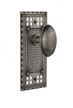 Nostalgic Warehouse 715239 - Nostalgic Warehouse Craftsman Plate Passage Homestead Door Knob in Antique Pewter