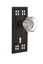 Nostalgic Warehouse 715320 - Nostalgic Warehouse Craftsman Plate with Keyhole Passage Waldorf Door Knob in Oil-Rubbed Bronze
