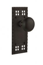 Nostalgic Warehouse 715504 - Nostalgic Warehouse Craftsman Plate Double Dummy New York Door Knob in Oil-Rubbed Bronze