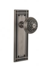 Nostalgic Warehouse 715811 - Nostalgic Warehouse Mission Plate Passage Egg & Dart Door Knob in Antique Pewter