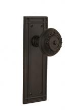 Nostalgic Warehouse 715820 - Nostalgic Warehouse Mission Plate Passage Meadows Door Knob in Oil-Rubbed Bronze