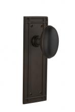 Nostalgic Warehouse 715944 - Nostalgic Warehouse Mission Plate Single Dummy Homestead Door Knob in Oil-Rubbed Bronze