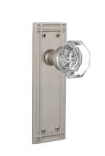 Nostalgic Warehouse 716217 - Nostalgic Warehouse Mission Plate Privacy Waldorf Door Knob in Satin Nickel
