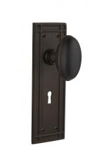 Nostalgic Warehouse 716264 - Nostalgic Warehouse Mission Plate with Keyhole Privacy Homestead Door Knob in Oil-Rubbed Bronze