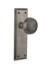 Nostalgic Warehouse 716395 - Nostalgic Warehouse New York Plate Passage Craftsman Door Knob in Antique Pewter