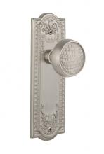 Nostalgic Warehouse 716489 - Nostalgic Warehouse Meadows Plate Double Dummy Craftsman Door Knob in Satin Nickel