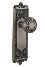 Nostalgic Warehouse 716655 - Nostalgic Warehouse Egg & Dart Plate Single Dummy Mission Door Knob in Antique Pewter