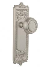 Nostalgic Warehouse 716657 - Nostalgic Warehouse Egg & Dart Plate Single Dummy Mission Door Knob in Satin Nickel