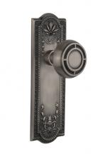Nostalgic Warehouse 716707 - Nostalgic Warehouse Meadows Plate Double Dummy Mission Door Knob in Antique Pewter