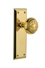 Nostalgic Warehouse 717057 - Nostalgic Warehouse New York Plate Privacy Egg & Dart Door Knob in Unlacquered Brass