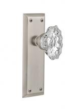 Nostalgic Warehouse 717312 - Nostalgic Warehouse New York Plate Privacy Chateau Door Knob in Satin Nickel