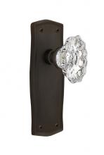Nostalgic Warehouse 717453 - Nostalgic Warehouse Prairie Plate Privacy Chateau Door Knob in Oil-Rubbed Bronze