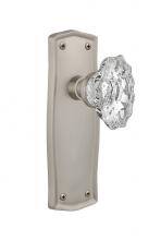 Nostalgic Warehouse 717455 - Nostalgic Warehouse Prairie Plate Privacy Chateau Door Knob in Satin Nickel