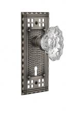 Nostalgic Warehouse 717986 - Nostalgic Warehouse Craftsman Plate with Keyhole Privacy Chateau Door Knob in Antique Pewter